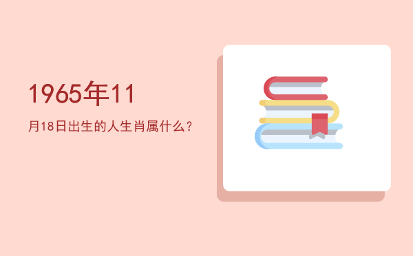 1965年11月18日出生的人生肖属什么?