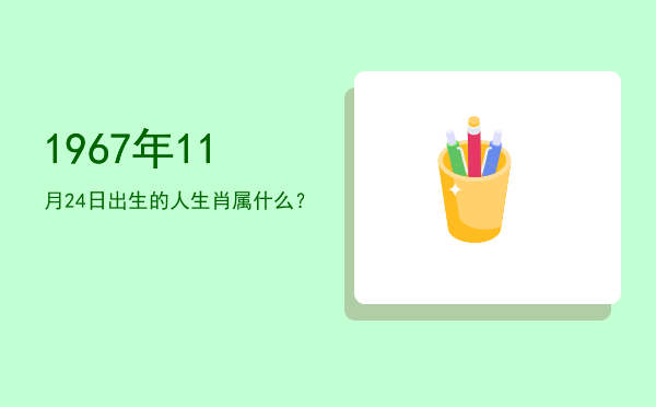 1967年11月24日出生的人生肖属什么?