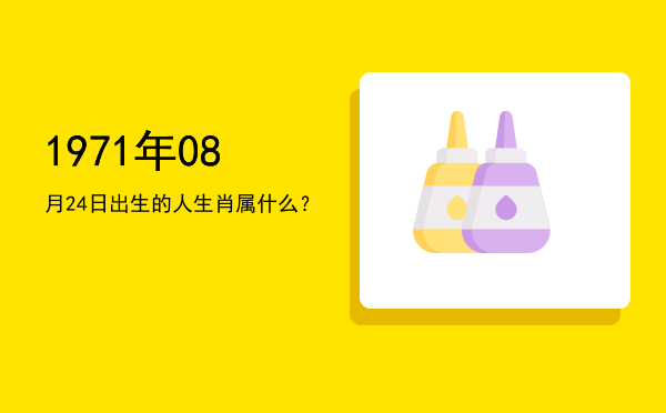 1971年08月24日出生的人生肖属什么?