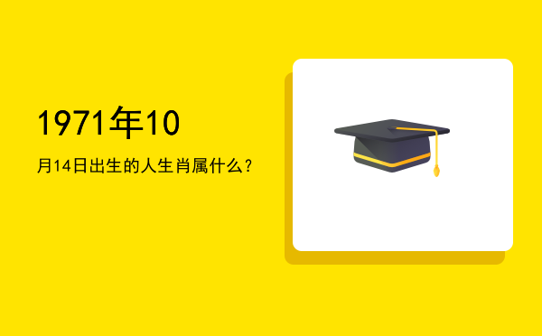 1971年10月14日出生的人生肖属什么?