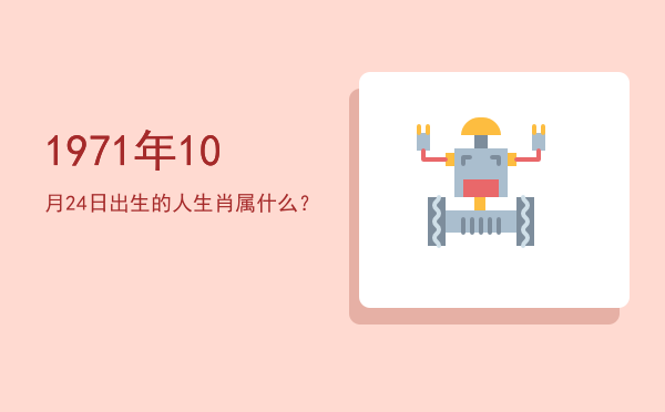 1971年10月24日出生的人生肖属什么?