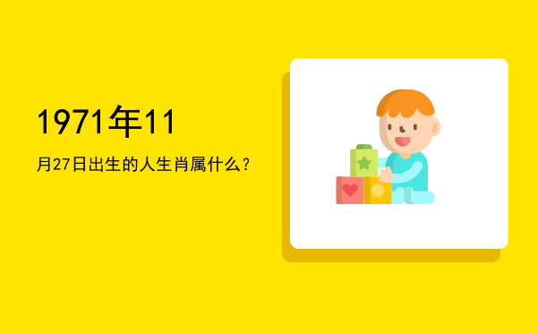 1971年11月27日出生的人生肖属什么?