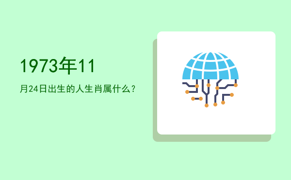 1973年11月24日出生的人生肖属什么?