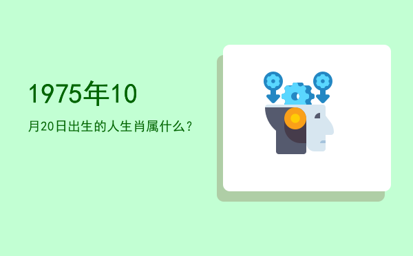 1975年10月20日出生的人生肖属什么?