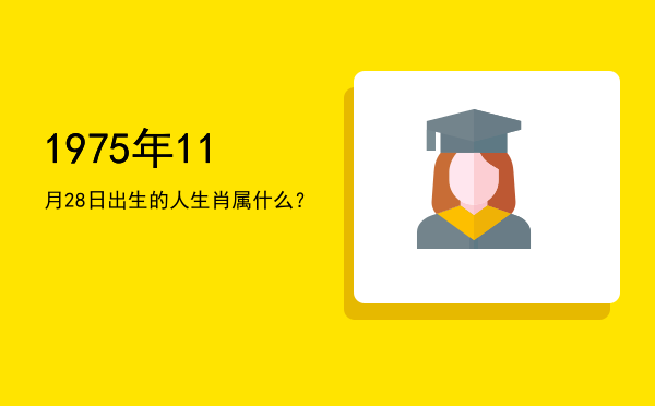 1975年11月28日出生的人生肖属什么?