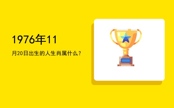 1976年11月20日出生的人生肖属什么?