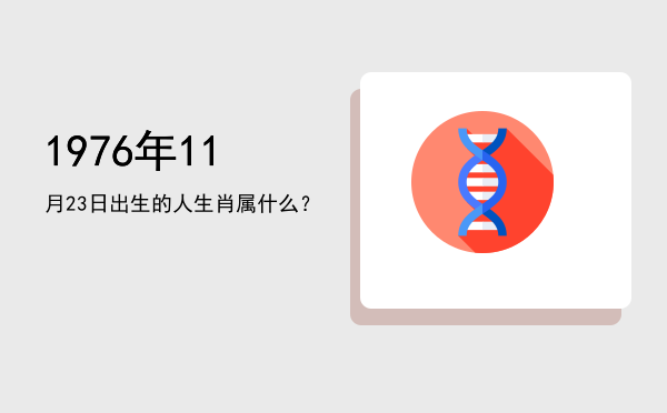 1976年11月23日出生的人生肖属什么?