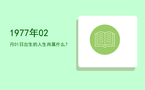 1977年02月01日出生的人生肖属什么?