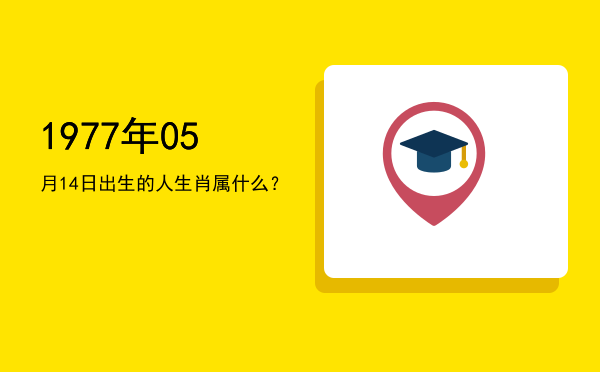 1977年05月14日出生的人生肖属什么?