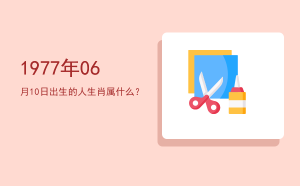 1977年06月10日出生的人生肖属什么?