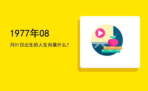 1977年08月01日出生的人生肖属什么?