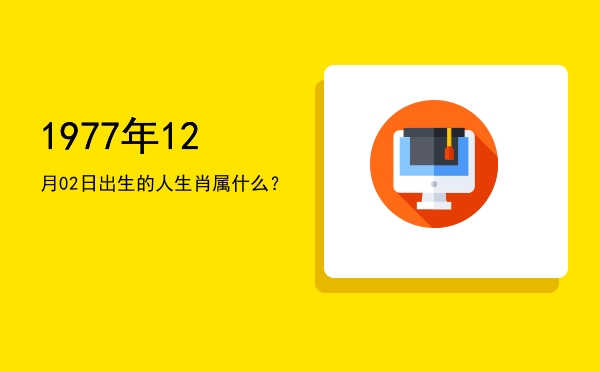 1977年12月02日出生的人生肖属什么?