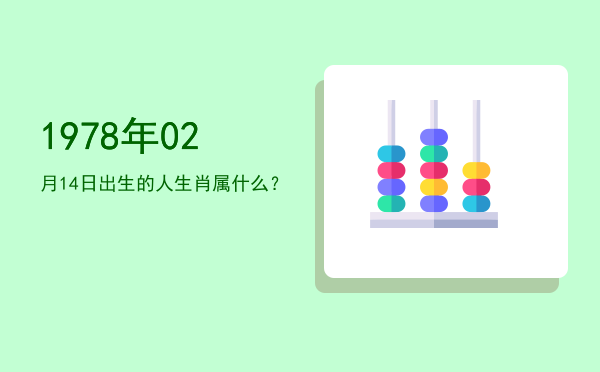 1978年02月14日出生的人生肖属什么?