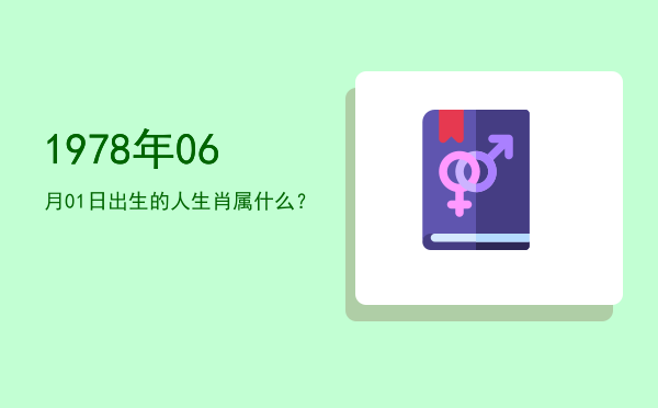 1978年06月01日出生的人生肖属什么?