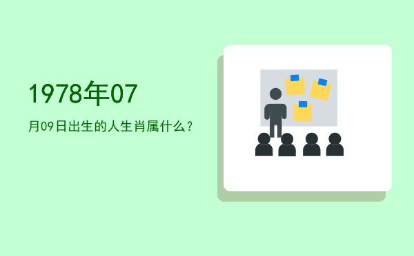 1978年07月09日出生的人生肖属什么?