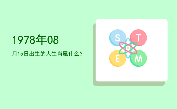 1978年08月15日出生的人生肖属什么?