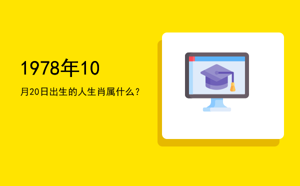 1978年10月20日出生的人生肖属什么?