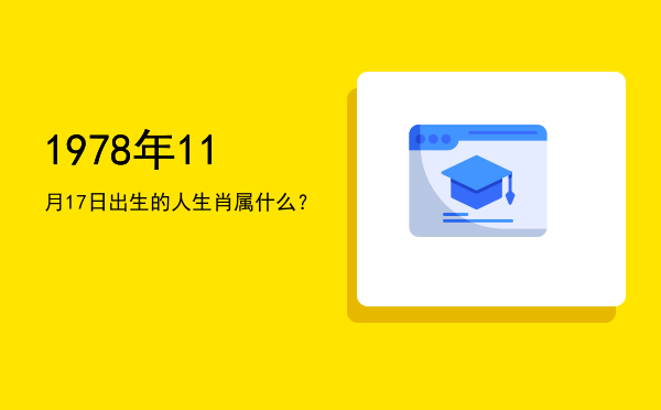 1978年11月17日出生的人生肖属什么?