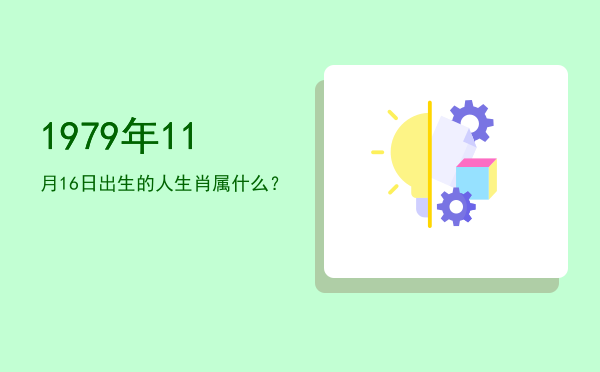 1979年11月16日出生的人生肖属什么?