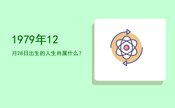 1979年12月28日出生的人生肖属什么?