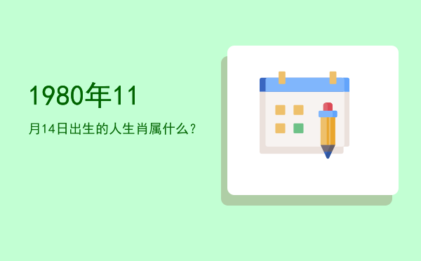 1980年11月14日出生的人生肖属什么?