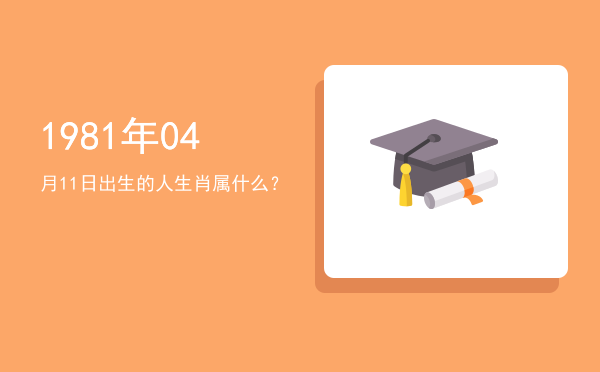 1981年04月11日出生的人生肖属什么?