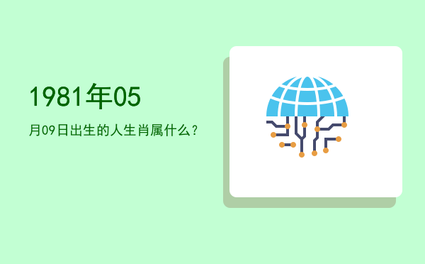 1981年05月09日出生的人生肖属什么?