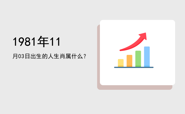 1981年11月03日出生的人生肖属什么?