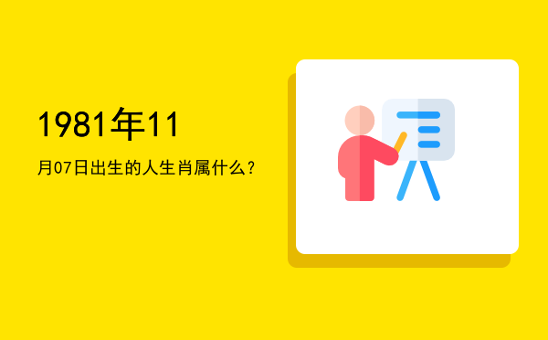 1981年11月07日出生的人生肖属什么?