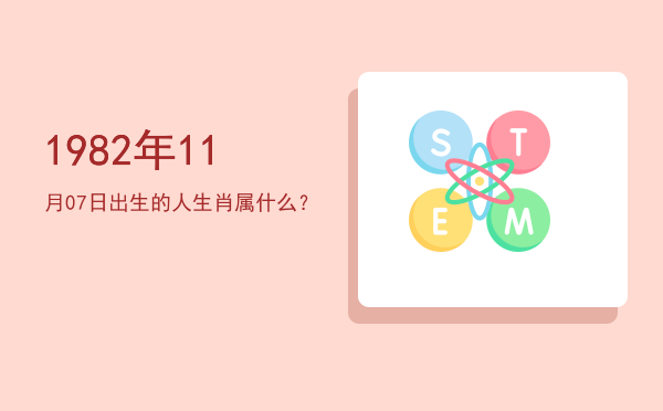 1982年11月07日出生的人生肖属什么?