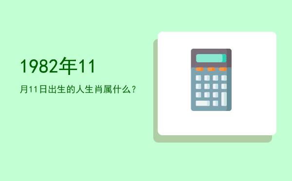 1982年11月11日出生的人生肖属什么?