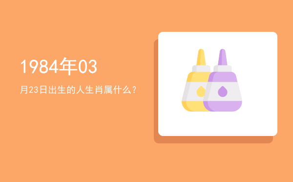 1984年03月23日出生的人生肖属什么？