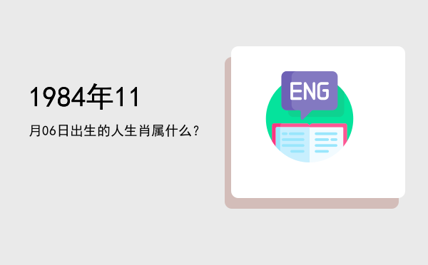 1984年11月06日出生的人生肖属什么?
