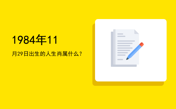 1984年11月29日出生的人生肖属什么?