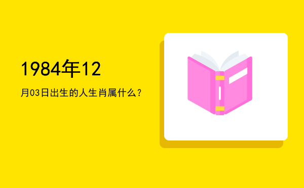 1984年12月03日出生的人生肖属什么？