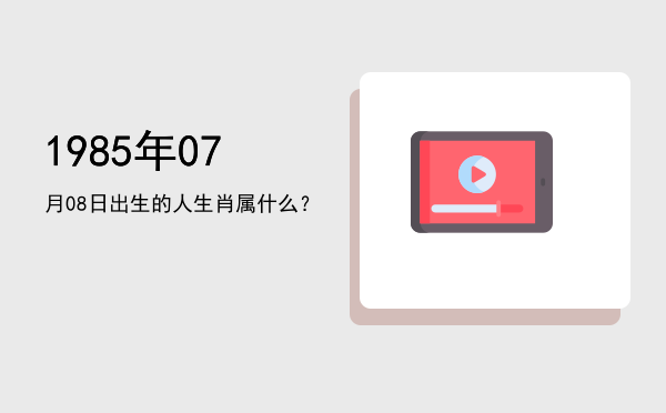1985年07月08日出生的人生肖属什么?