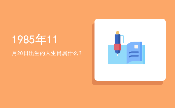 1985年11月20日出生的人生肖属什么?