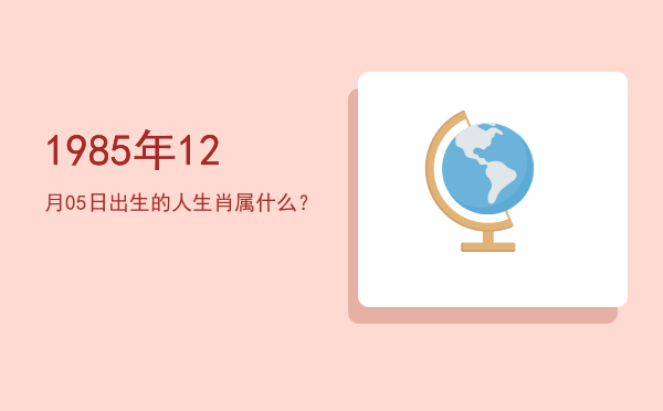 1985年12月05日出生的人生肖属什么?
