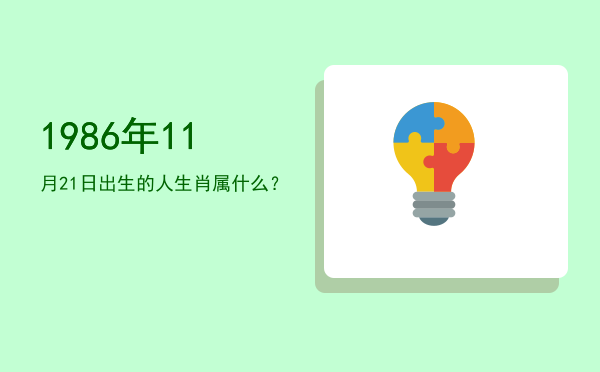 1986年11月21日出生的人生肖属什么?