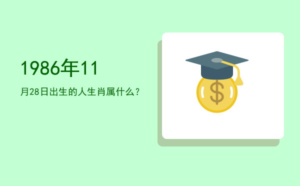 1986年11月28日出生的人生肖属什么?
