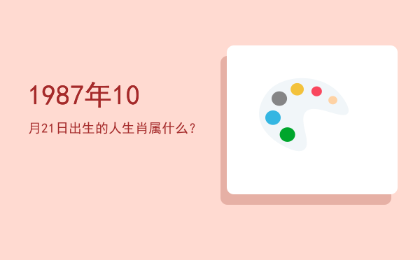 1987年10月21日出生的人生肖属什么?