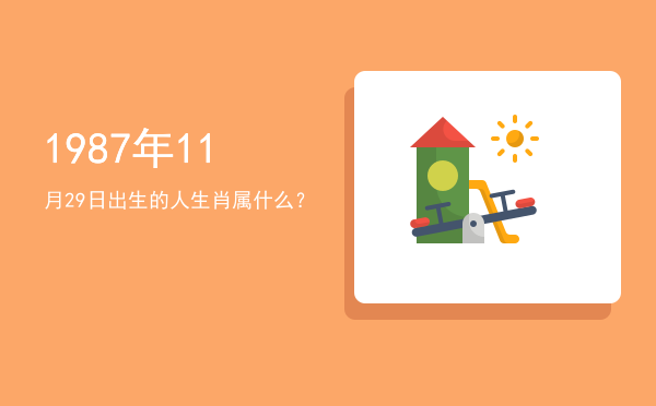 1987年11月29日出生的人生肖属什么?