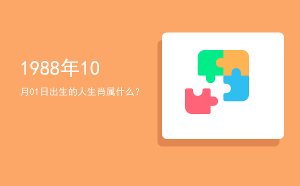 1988年10月01日出生的人生肖属什么?
