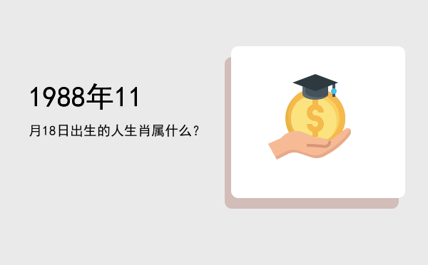 1988年11月18日出生的人生肖属什么?