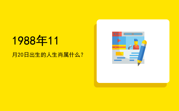 1988年11月20日出生的人生肖属什么?