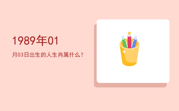 1989年01月03日出生的人生肖属什么?