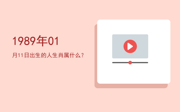 1989年01月11日出生的人生肖属什么?