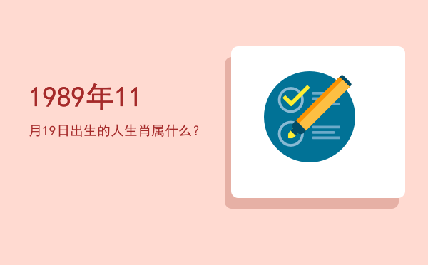 1989年11月19日出生的人生肖属什么?