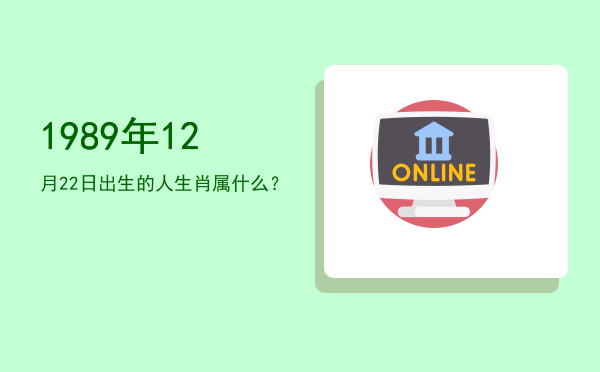 1989年12月22日出生的人生肖属什么?