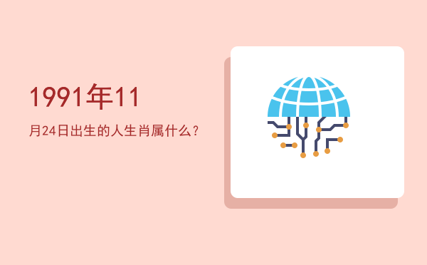 1991年11月24日出生的人生肖属什么?